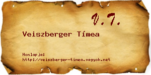 Veiszberger Tímea névjegykártya
